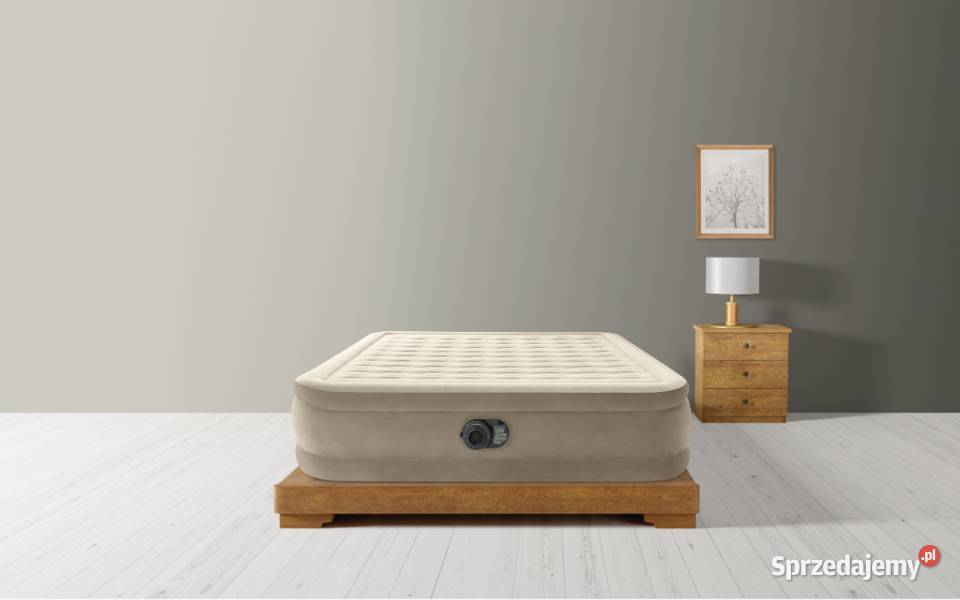 Dwuosobowy Materac Dmuchany 152x203x46 łóżko Poznań