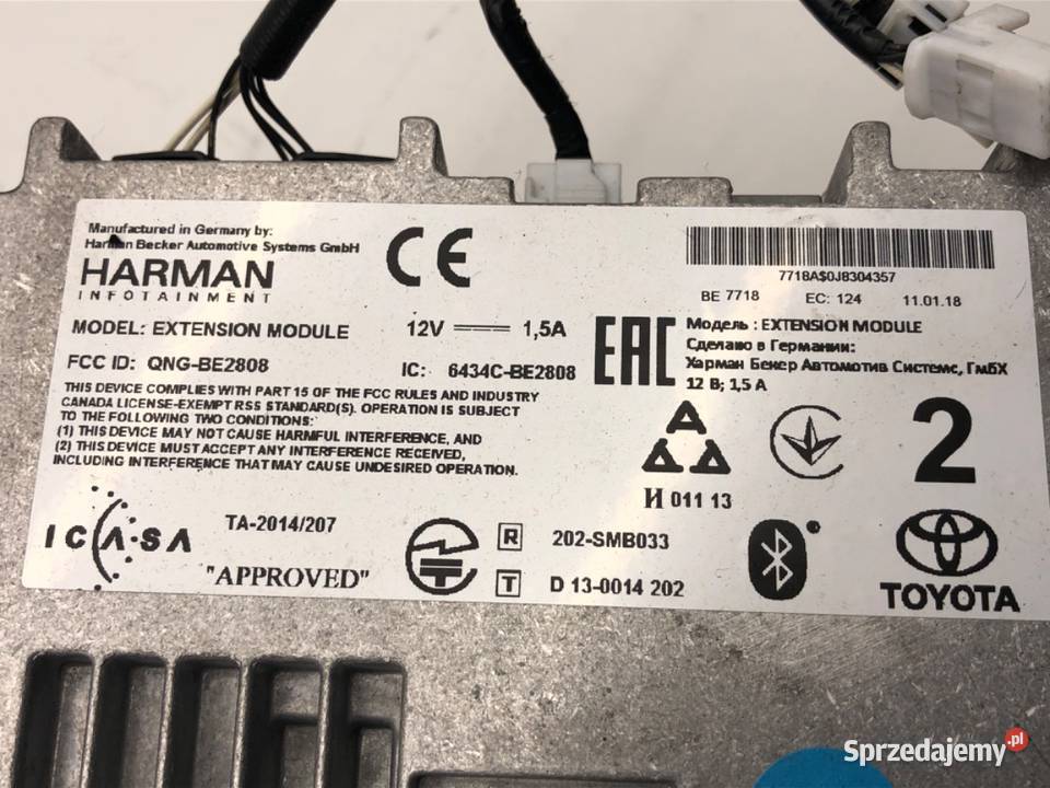 RADIO TOYOTA AURIS II 868400F020 1318 ODTWARZACZ podkarpackie