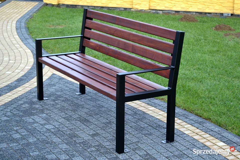 ławka parkowa miejska ogrodowa z podłokietnikiem Zalesie sprzedam