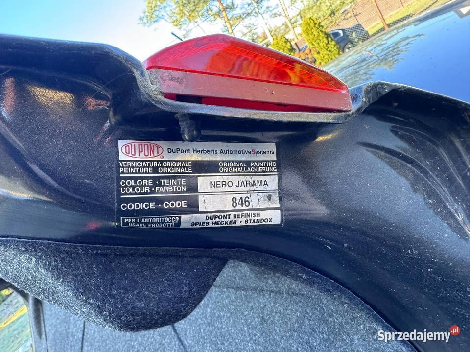 Alfa Romeo 156 klapa bagaznika kolor 846 Rok produkcji 2005 Opoczno