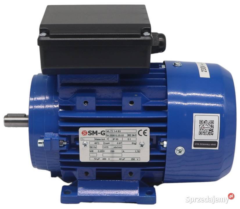 SILNIK ELEKTRYCZNY 025kW 230V 1415obr 1Fazowy Pozostałe