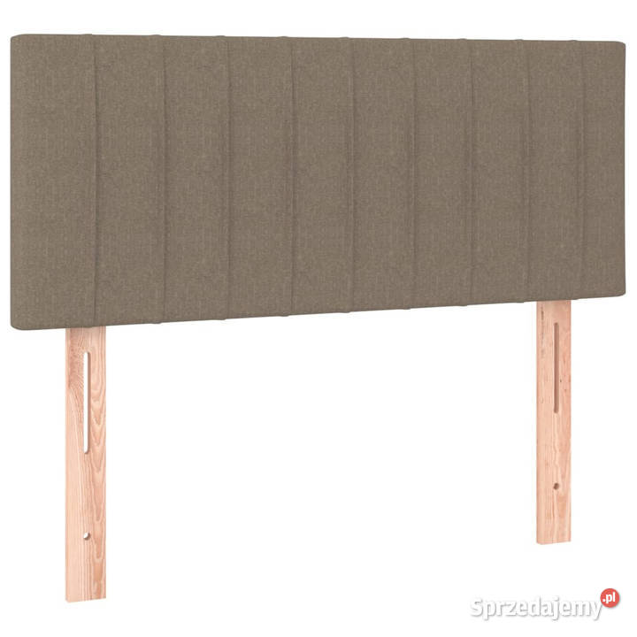 Zagłówek do łóżka z LED taupe 100x5x7888 tkanina
