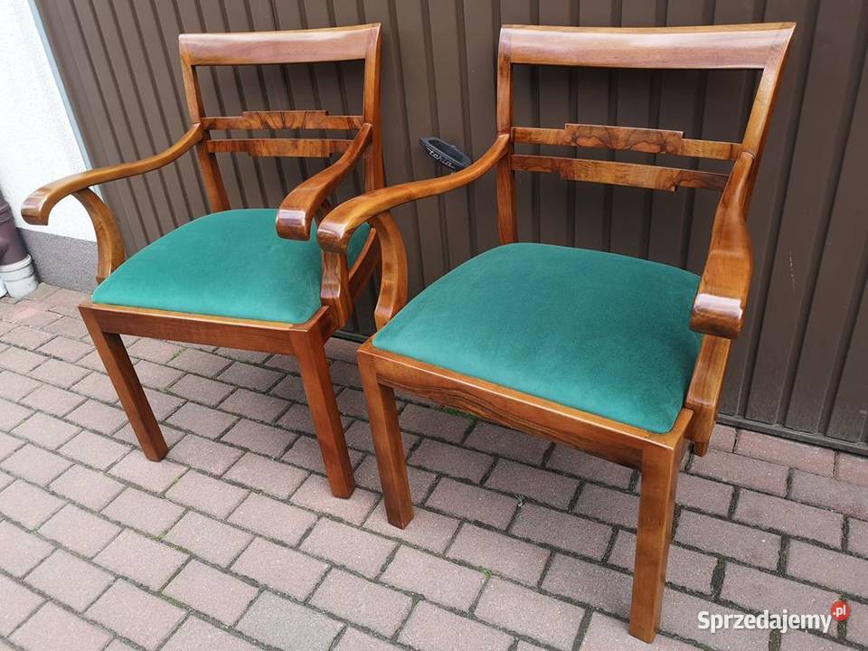 Stary Fotel Krzesło ARTDECO Orzech Gabinetowy wielkopolskie Swarzędz