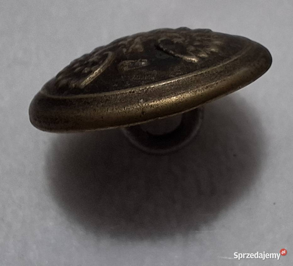 Guzik na stopce orzeł bez korony 22x12mm Czeladź