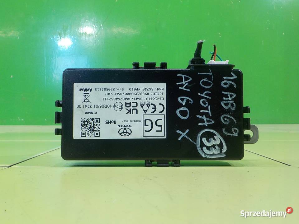 TOYOTA AYGO X 10 VVTI AUT 22r 5D modul sterownik mazowieckie Suków sprzedam