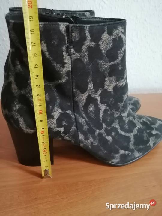 Paul Green botki panterka skóra naturalna Made Zgorzelec