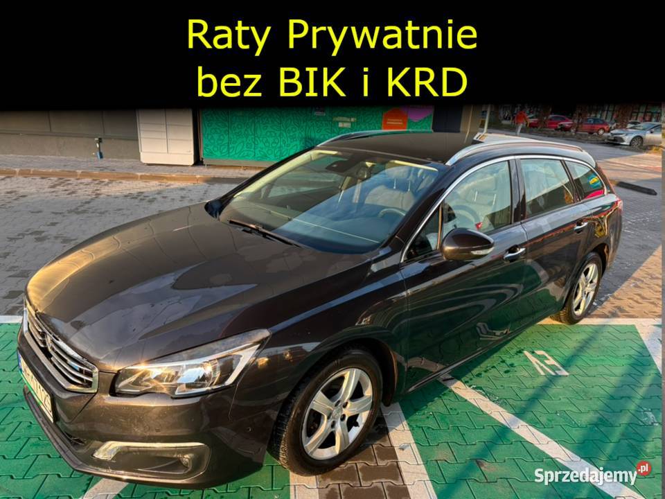 Peugeot 508 Raty Prywatnie BlueHDI Automat czarny dolnośląskie Wrocław
