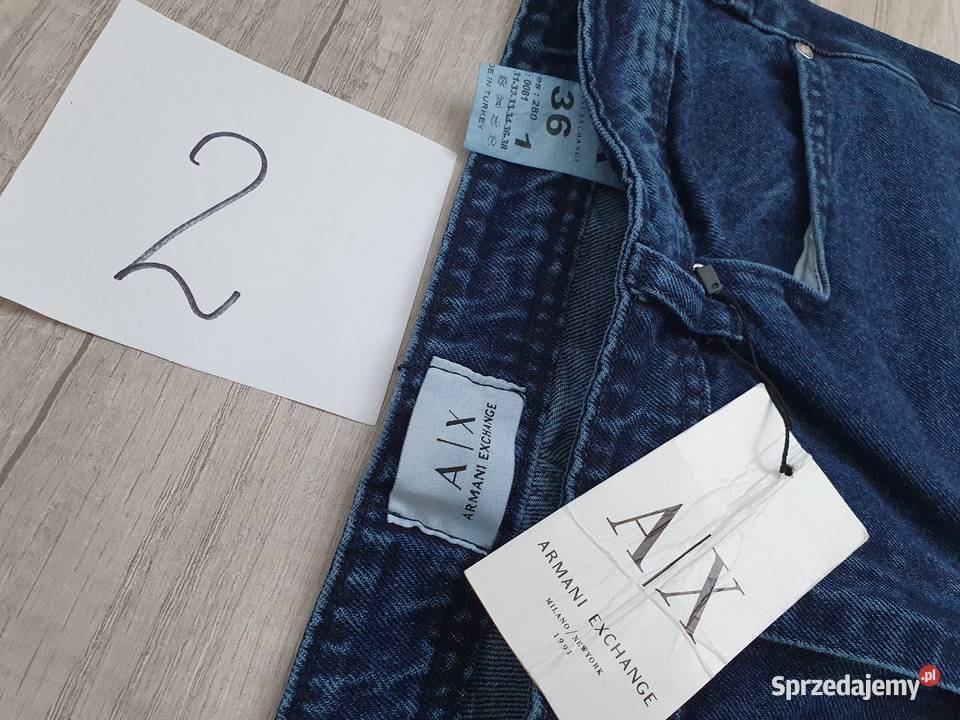 Nowe spodnie Levis 501 Armani Exchange AX 2 Chojnów