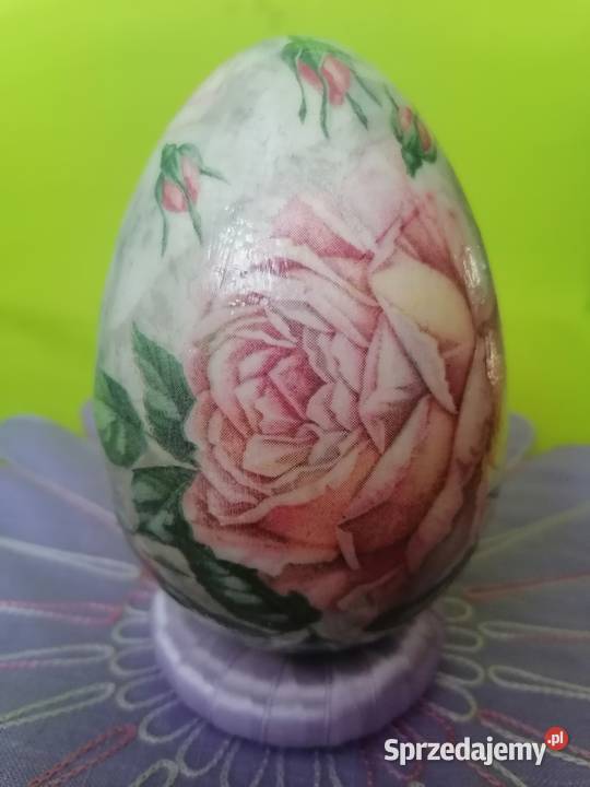 jajko pisanka ozdoba srtoik 12 róże mazowieckie Sierpc