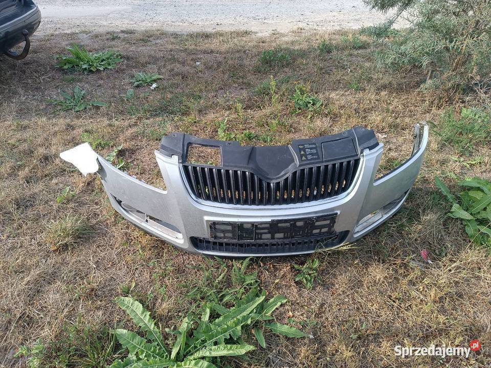 Zderzak przedni Skoda Fabia 2 srebrny Lublin sprzedam