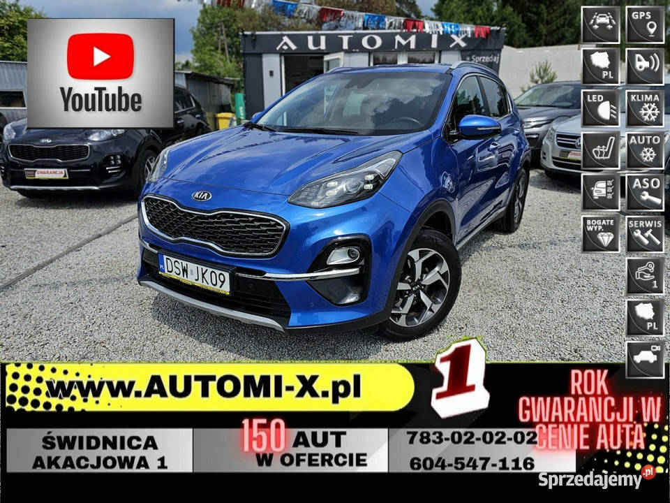 Kia Sportage LIFT Salon Iwłaściciel Śliczna 16 asystent pasa ruchu Świdnica