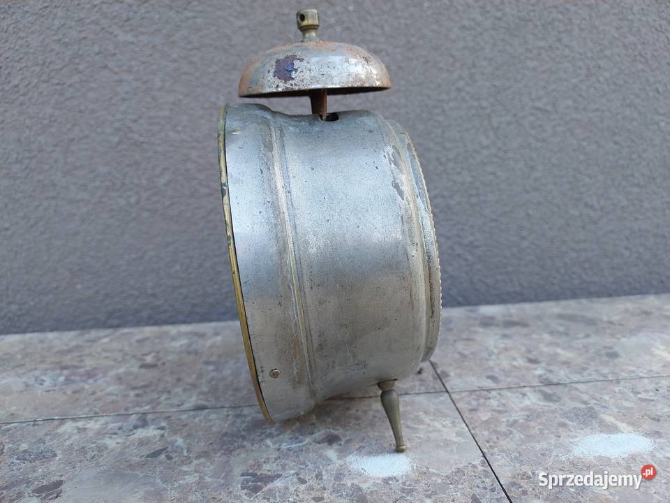 91 Stary metalowy zegar budzik Junghans Tczew sprzedam