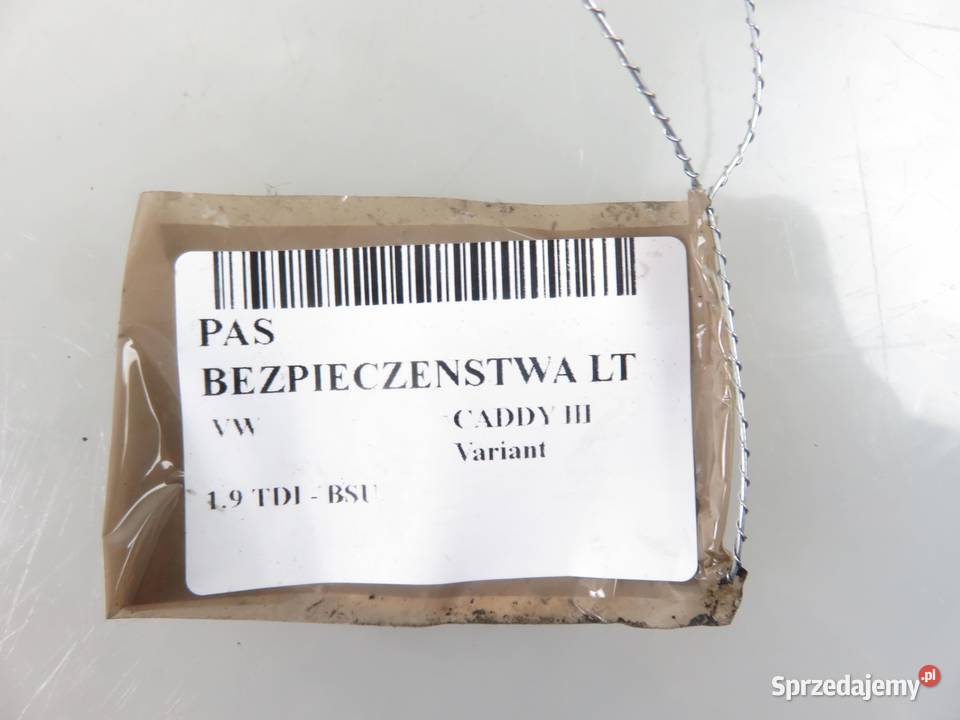 PAS LEWY TYLNY VW CADDY III 2K0857811E Pasy bezpieczeństwa
