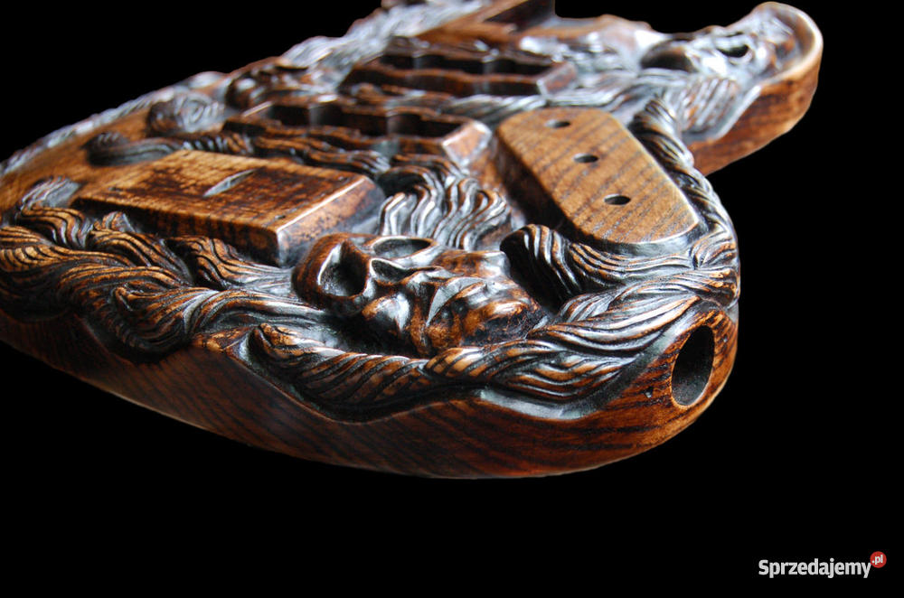 GITARA BASOWA LUTNICZA RZEŹBIONA opolskie Opole