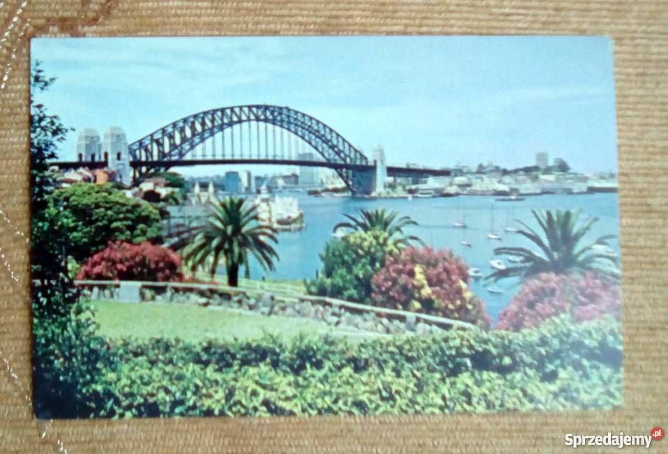 SYDNEY WIDOK NA MOST ZATOKĄ PORT JACKSON Piszczac