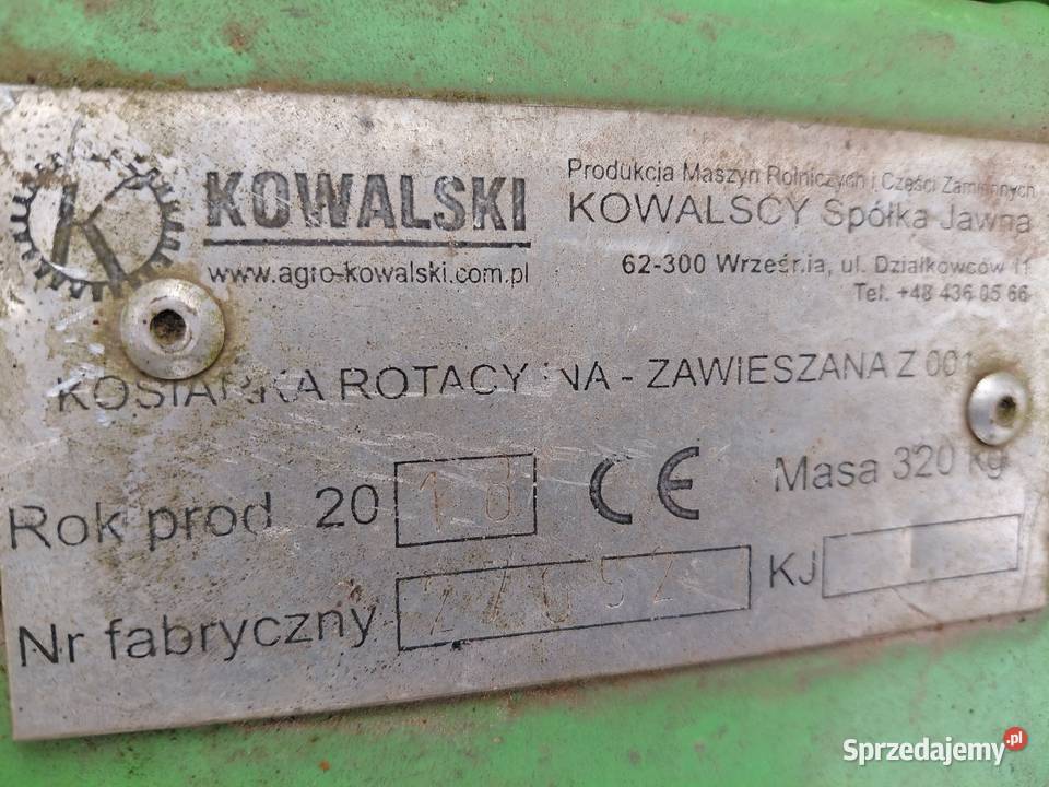 Kosiarka rotacyjna kowalski Rotacyjne dolnośląskie Wolibórz