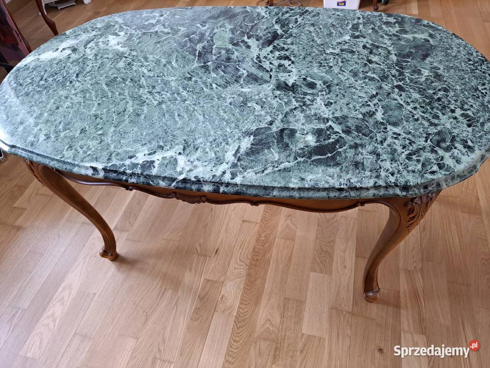 Stolik ława styl ludwikowski marmurowy blat Żywiec sprzedam