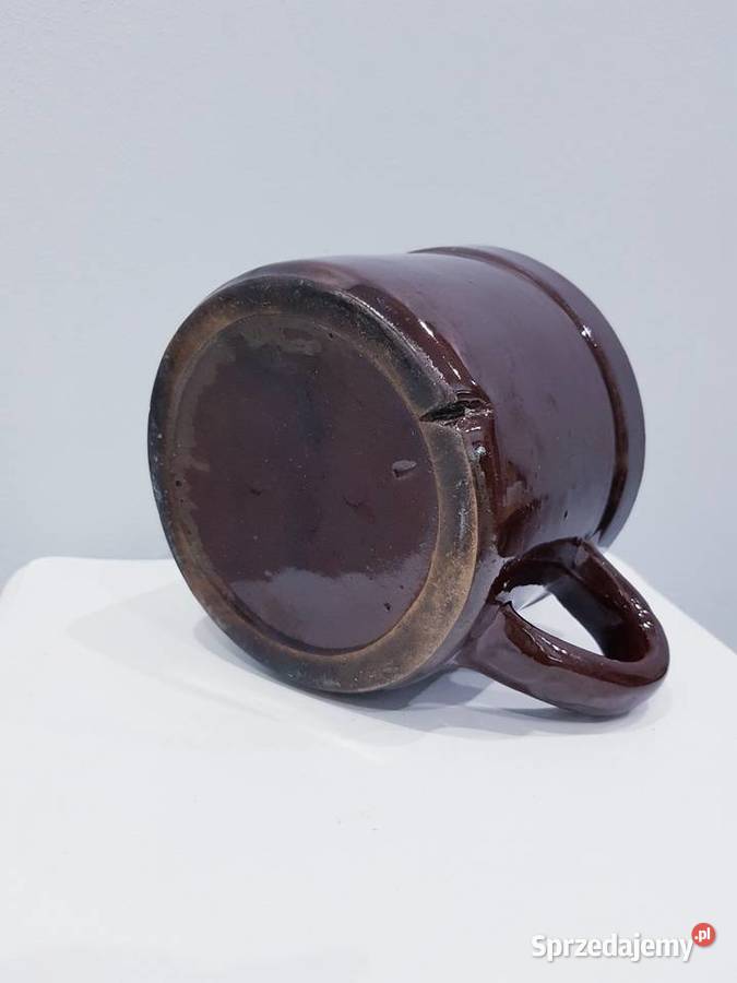 Stary kamionkowy garnek z prlu Dąbrowa Górnicza