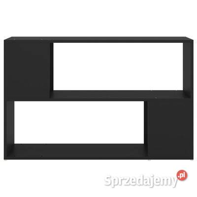 vidaXL Regał na książki czarny 100x24x63 płyta Warszawa