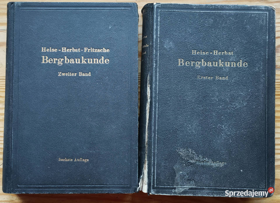 Bergbaukunde Heise Herbst Fritzche band I II sprzedam