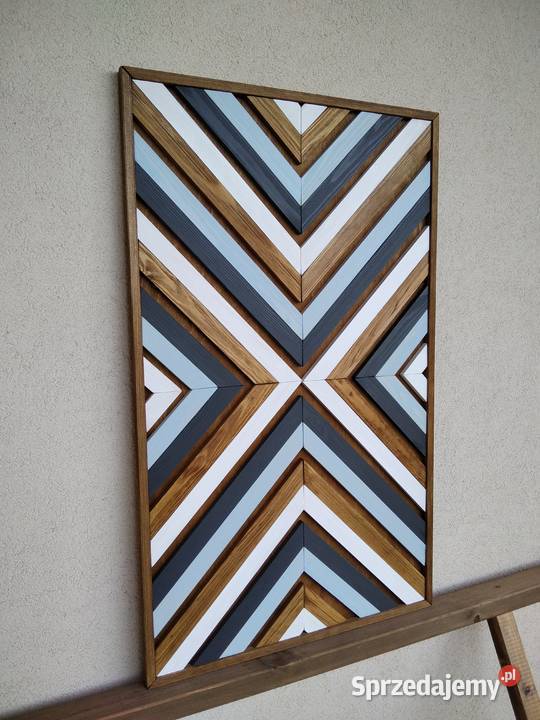 Obraz mozaika dekoracja drewno 89 x 54 Gdynia
