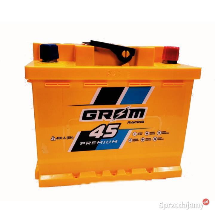 Akumulator Grom Racing 45Ah 450A EN PRAWY PLUS osobowe Mielec