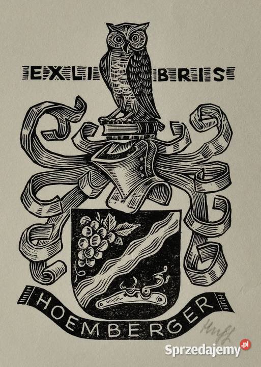 zbiór 6 exlibrisów Hermann Huffert lata 7080 Wrocław sprzedam