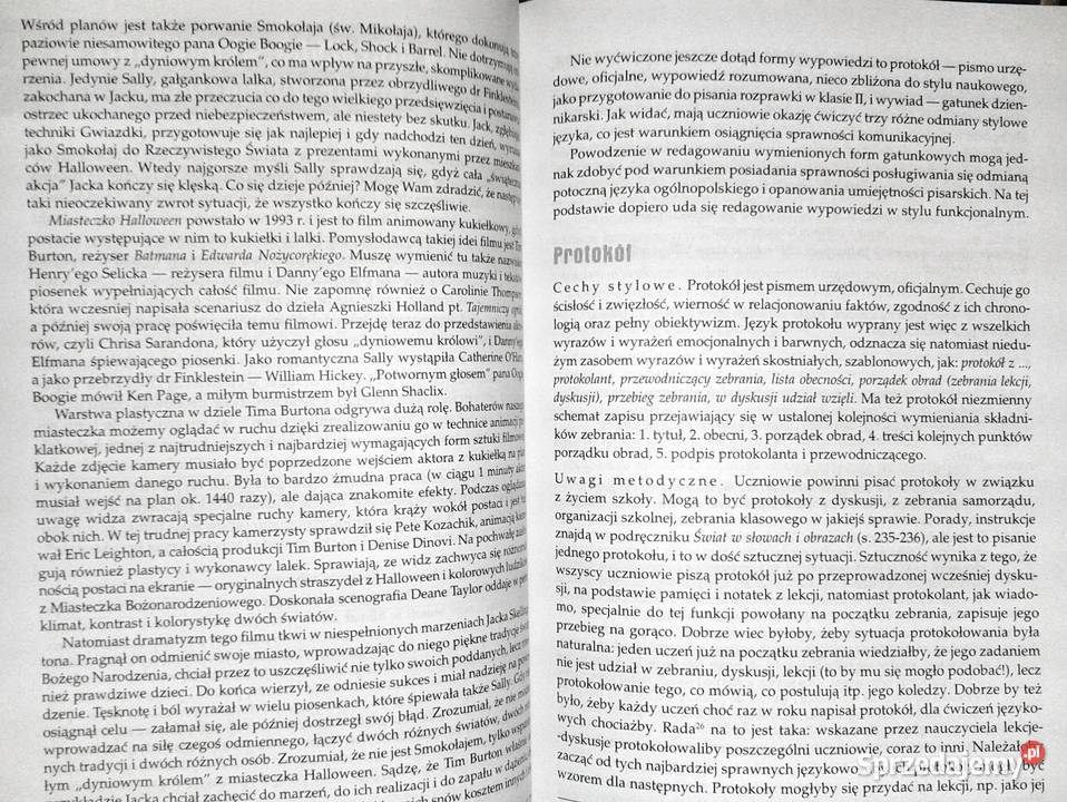 uczyć języka polskiego w kl 1 gimnazjum Chełm