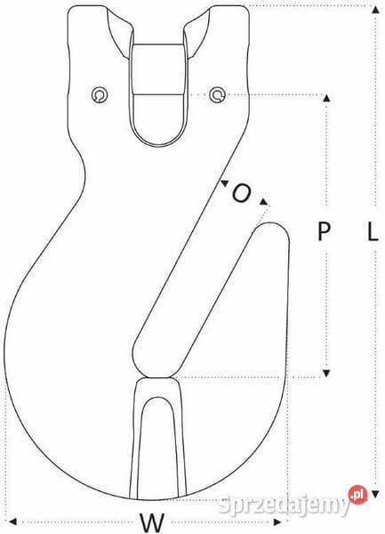 Hak z głowicą widełkową RCG G10 6 mm 2642006 małopolskie Kamionna