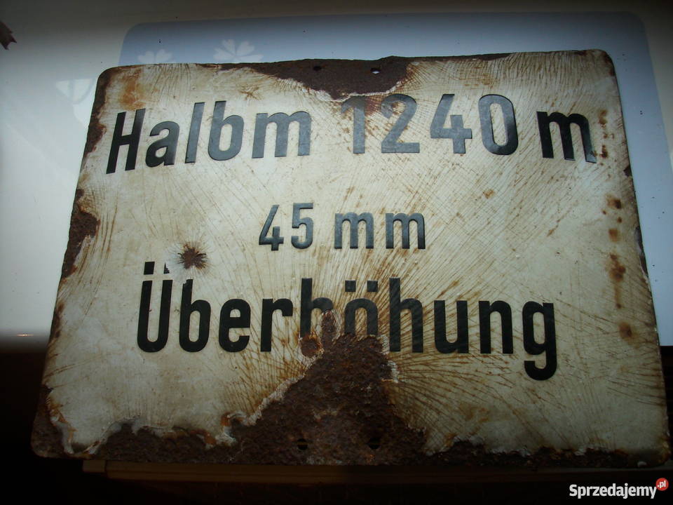 Przedwojenne laminowane niemieckie duże tablice Barlinek