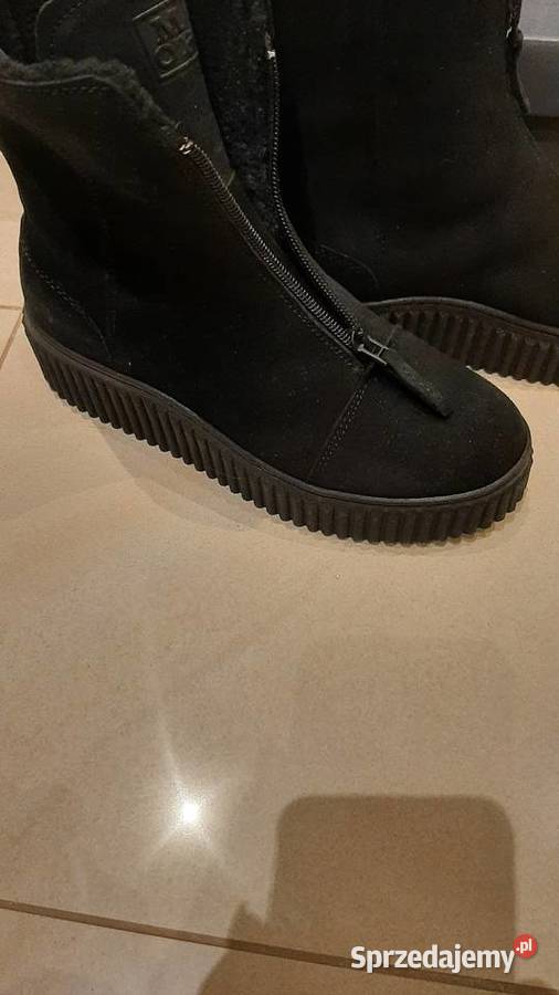 Botki Skórzane Damskie Marc OPolo 37 Czarne inna Nowa Sól