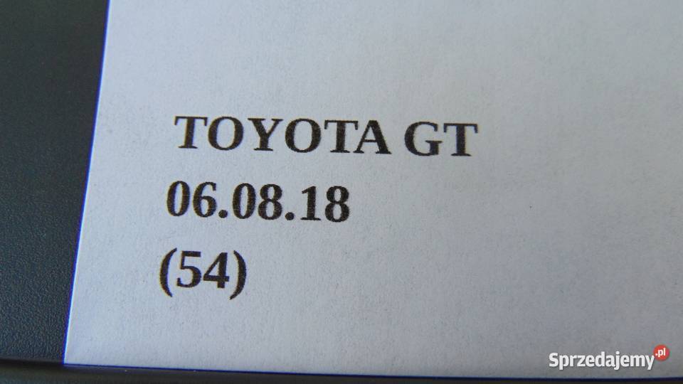 OSŁONA PLASTIK TOYOTA GT86 osobowe Nowy Tomyśl