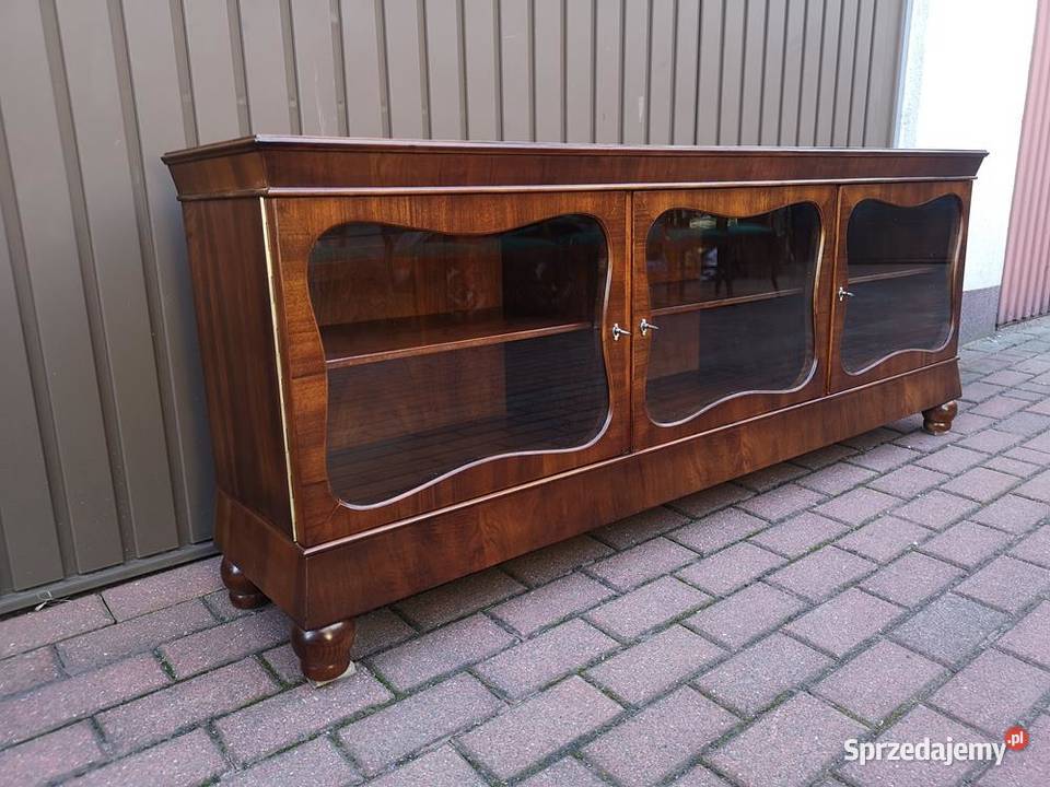 Komoda ARTDECO Orzech RTV Niska Unikat 170 Stara Meble Swarzędz