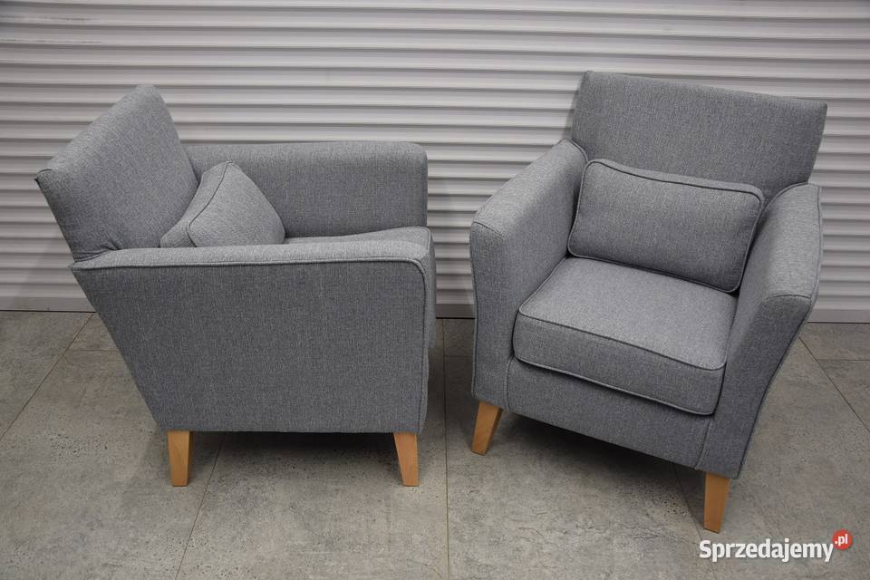 fotele i pufa komplet nowy Olsztyn