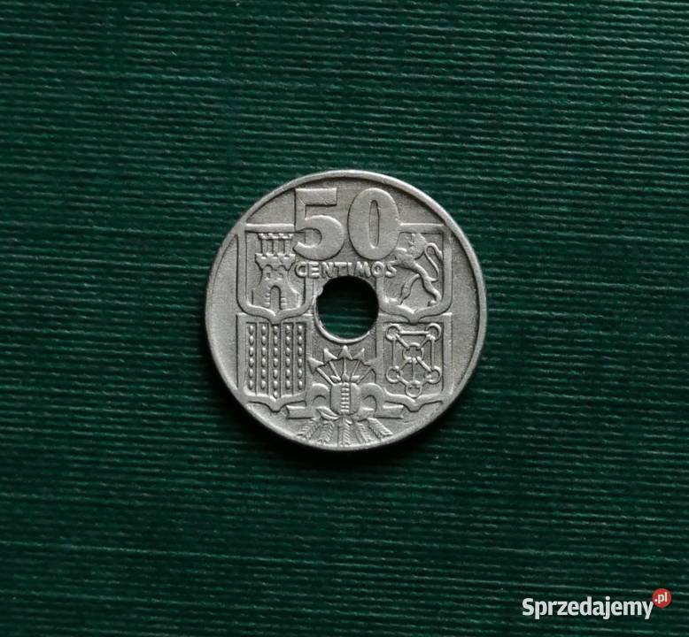 HISZPANIA 50 centymów 1949r