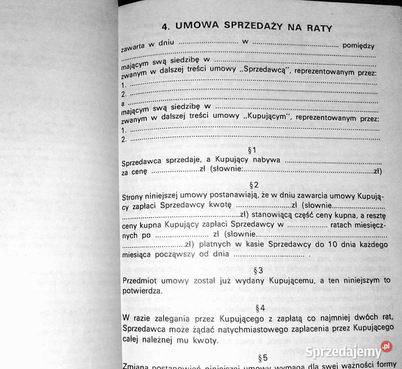 Wzory umów dotyczących działalności gospodarczej Chełm sprzedam