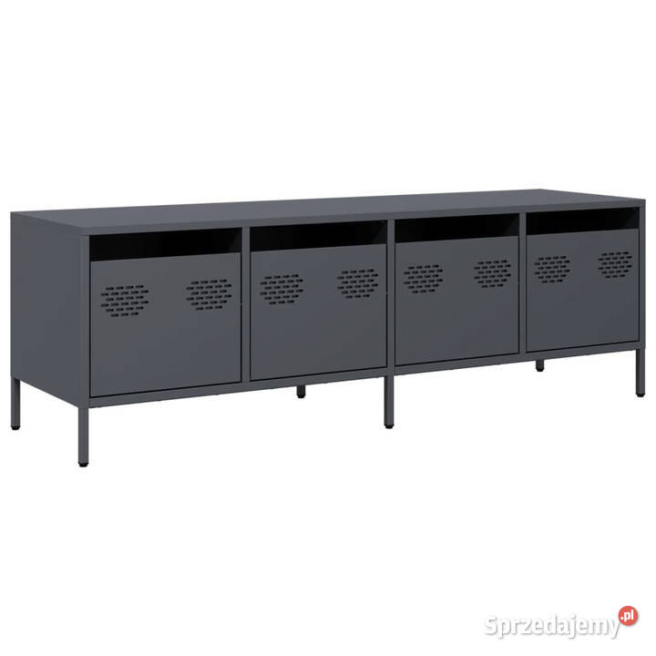 Szafka RTV antracyt 135x39x435 stal walcowana na Meble mazowieckie Warszawa