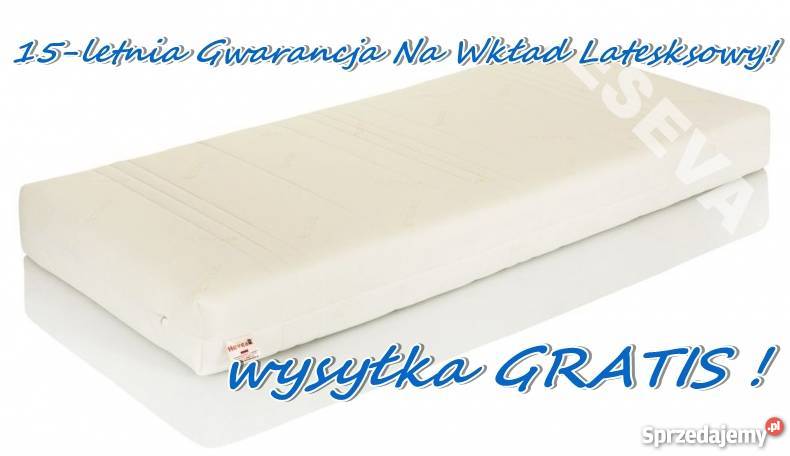 Materac Lateksowy 7 Stref 140x200 15 lat Szczecin sprzedam