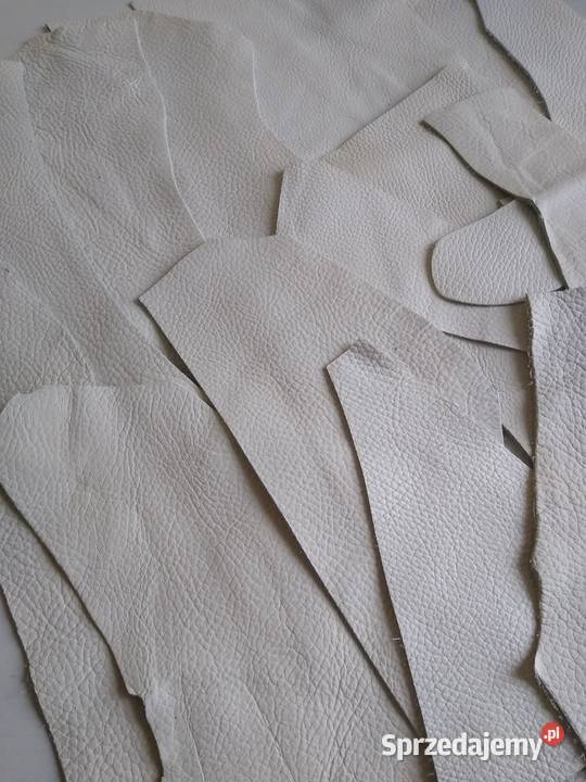 Skóra 490 g Licowa Włoska średnie i małe kawałki Rękodzieło sprzedam