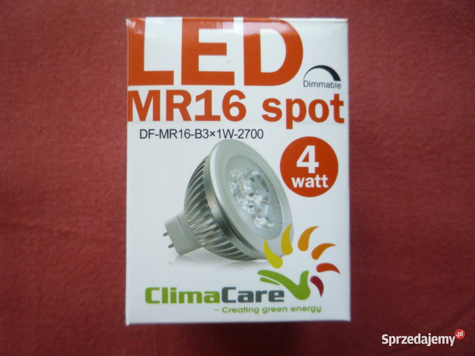 Żarówka LED MR16 Spot 4 Watt DFMR16B3x1W2700 Wyposażenie wnętrz