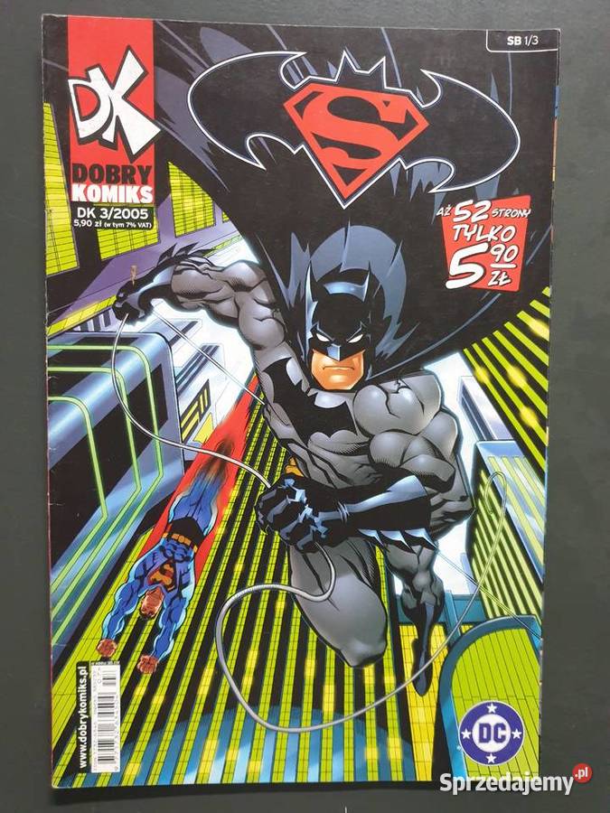 Superman Batman kompletna miniseria 3 komiksy Polskie Gdynia