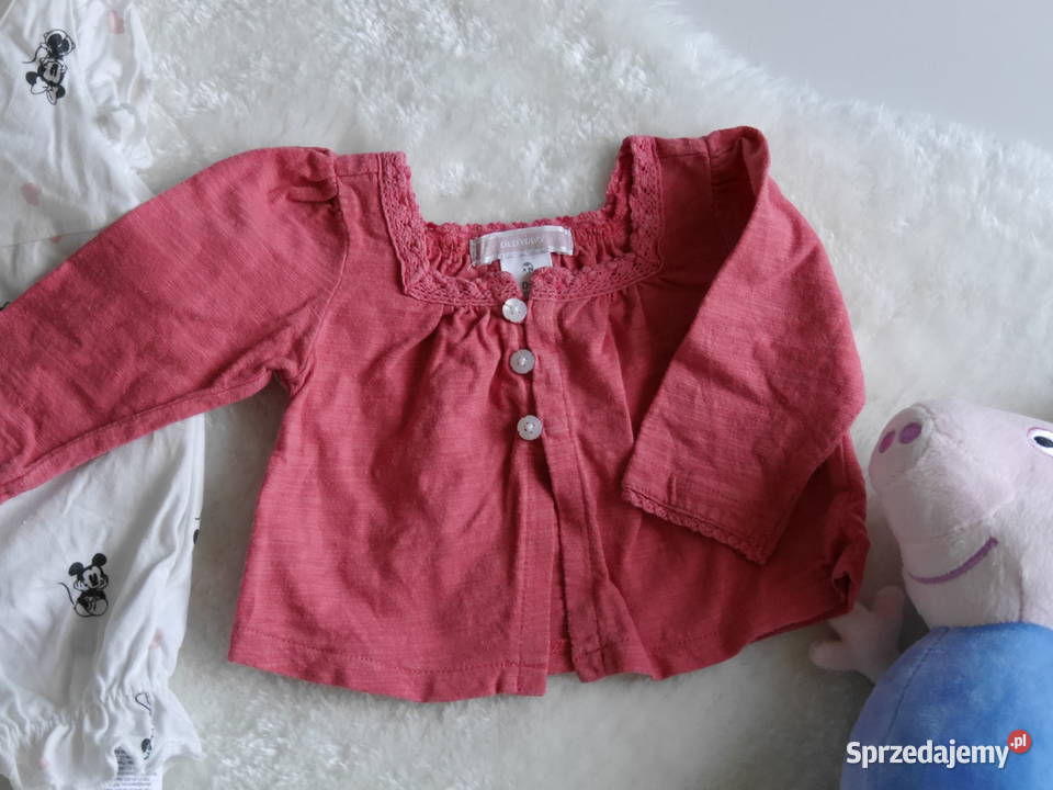 Disney śliczny zestaw rampers i bluzeczka 62 Wrocław