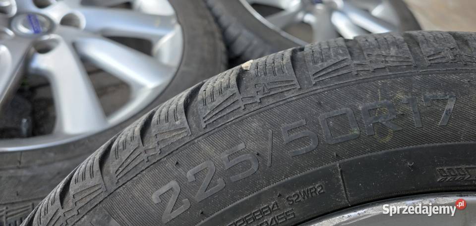 4 alufelgi VOLVO 17 5x108 opony zimowe 22550 r17 Pasłęk