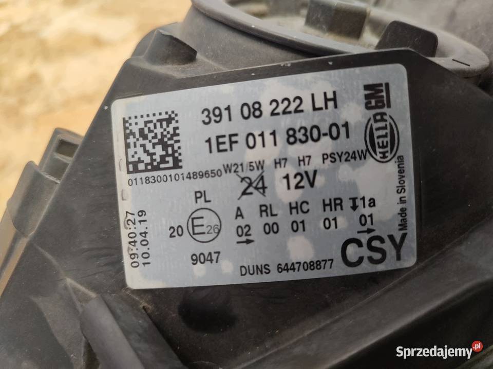Lampa Lewy Opel Corsa E 39108222 Pleszew