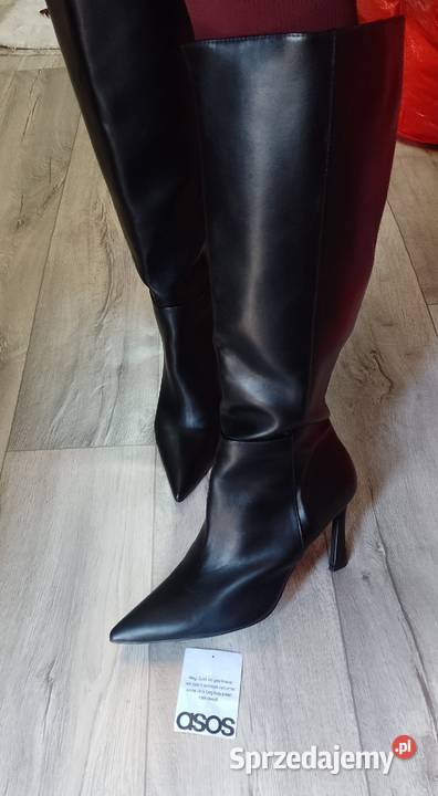 43 ASOS Design Ekskluzywne Czarne Kozaki 28cm małopolskie
