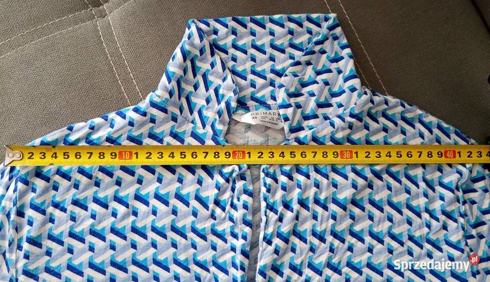 Błękitna wzorzysta koszula damska Primark XS opolskie Nysa