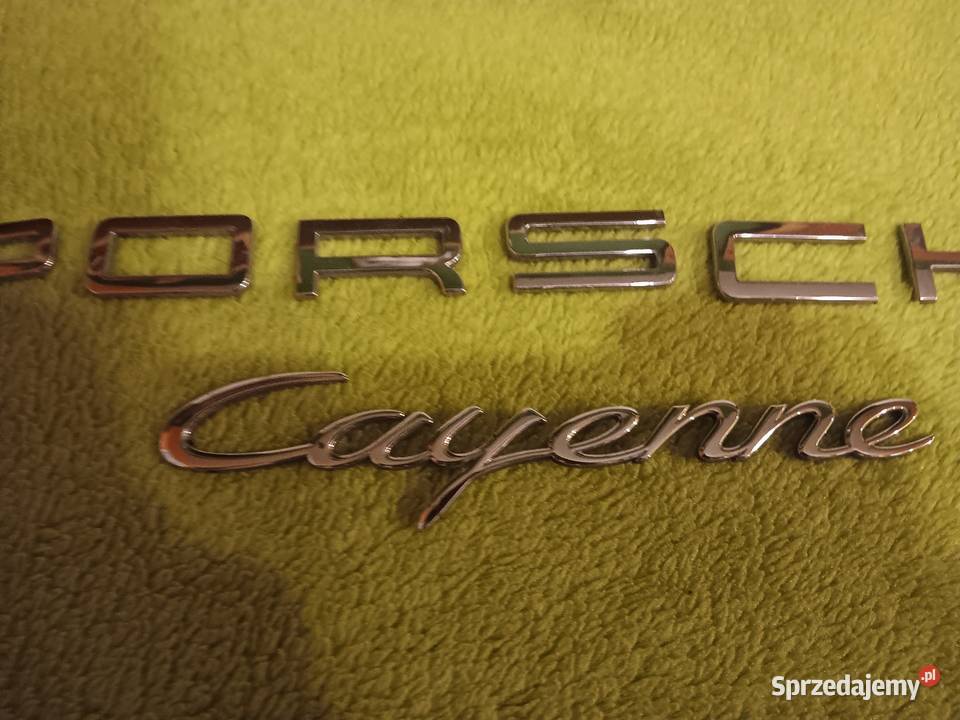 Znaczek emblemat typnej klapy Porsche Cayenne Katowice sprzedam