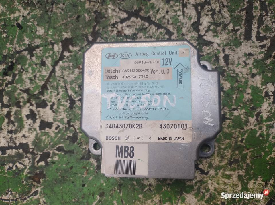 HYUNDAI TUCSON I 20CRDI sensor aribag Poduszek