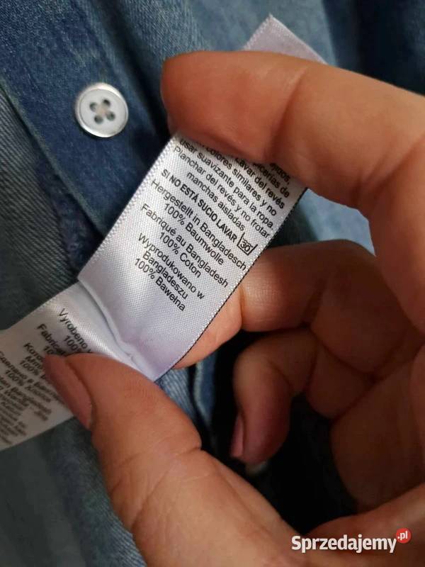 Jeansowa koszula damska NEXT 38 UK 10 100 długi Trąbki Wielkie sprzedam