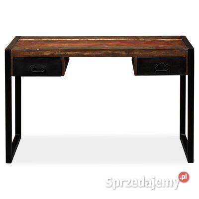 vidaXL Biurko z 2 szufladami drewno odzyskane mazowieckie Warszawa sprzedam